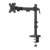 Neomounts NERO Single Flat Screen Desk Mount 10-32" (phone holder+Quick-fix clamp/grommet)