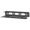 APC Horizontal Cable Manager, 2U x 4" Deep, Single-Sided with Cover