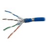 PLANET kabel SFTP, drát, Cat 6A, 4p, 500MHz, LS0H, stíněný každý pár,Planet Elite, modrý, Dca, balení 100m