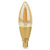POŠKOZENÝ OBAL - NEDIS Wi-Fi chytrá LED žárovka s vláknem/ E14/ svíčka/ 4,9W/ 230V/ 470lm/ teplá bílá/ 1800 - 3000K/ stmívatel...