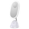 POŠKOZENÝ OBAL - IMMAX LED kosmetické zrcátko FACE 3v1/ stojánek s Qi nabíjením/ 18W/ 70lm/ DC 12V/1,5A/ bílé