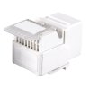 XtendLan Keystone jack RJ45, CAT5e, UTP, zaklapávací, bílý, instalace bez nástrojů