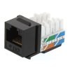 XtendLan Keystone jack RJ45, narážecí, CAT6, UTP, černý