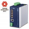 Planet BSP-360 v3 průmyslový solární switch/router, 5x1Gb, 4x PoE+ 802.3at 120W, baterie, 24-45VDC, -10~60°C, IP30