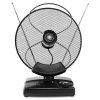NEDIS aktivní pokojová DVB-T/T2 anténa/ FM / UHF / VHF/ rozsah příjmu 0-25 km/ LTE700/ zesílení 36 dB/ ovládání zesílení