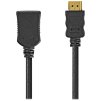 NEDIS prodlužovací High Speed HDMI 1.4 kabel s ethernetem/ 4K@60Hz/ zlacené konektory HDMI-HDMI/ černý/ bulk/ 1m