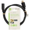NEDIS prodlužovací High Speed HDMI 1.4 kabel s ethernetem/ 4K@60Hz/ zlacené konektory HDMI-HDMI/ černý/ bulk/ 1m