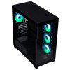 BitFenix skříň CETO / ATX / 4x 120mm ARGB fan / 2x USB 3.0 / USB-C / tvrzené sklo / černá