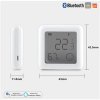 Inteligentní Bluetooth snímač pokojové teploty s LCD displejem a vlhkoměrem BSS-X-TH-LF-C-MS