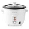 NEDIS rýžovar/ spotřeba 300 W/ objem 0,6 L/ nepřilnavý povrchy/ vyjímatelná miska/ automatické vypnutí/ bílý