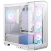 POUŽITÉ - MSI skříň MAG PANO M100R PZ White/ bez zdroje/ levé a přední sklo/ 4x 120 mm A-RGB fan/ 1x USB-C/ 1x USB3.2/ ...