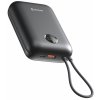 Swissten Power bank VOLTBOX 35W 30000 mAh s integrovanými kabely - USB-C, A, Lightning / černá