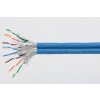 PLANET kabel SFTP, drát, Cat 6A, 4p, 500MHz, LS0H, TWIN stíněný každý pár,Planet Elite, modrý, Dca, balení 2*100m