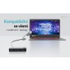 i-tec univerzální KVM HUB 2x USB-C + 2x USB-A 3.0 Port