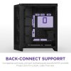 NZXT skříň H9 Flow ARGB+ dvoukomorová ATX / 6xRGB 140 mm / 1x 120mm fan / prosklená / controller / černá