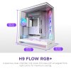 NZXT skříň H9 Flow ARGB+ dvoukomorová ATX / 6xRGB 140 mm / 1x 120mm fan / prosklená / controller / bílá