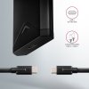 AXAGON box na M.2 NVMe SSD / EEM2-UB2 / USB-C / USB 3.2 Gen2 / černý / kabel 20cm USB-C na USB-C