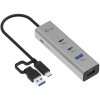 i-tec univerzální nabíjecí Metal HUB 2x USB-C + 2x USB-A Port, PD 85W