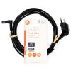 NEDIS napájecí kabel pro adaptéry/ Euro zástrčka - konektor IEC-320-C1/ úhlový-úhlový/ dvoulinka/ černý/ bulk/ 2m
