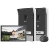 EZVIZ chytrý domácí interkom HP7 2-Entry Kit/ Wi-Fi/ 2048 x 1296/ 7" dotykový monitor/ 2x interkom/ IP65/ černo-stířbrný