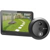 EZVIZ chytré dveřní kukátko s kamerou HP4/ Wi-Fi/ 2K/ 4,3" monitor/ napájení ze sítě a baterie/ 4600 mAh/ šedé