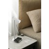 IMMAX LED stolní lampička TIT/ Qi nabíjení/ 12W/ DC12V/1A/ 100-240 VAC/ 150lm/ bílá se stříbrnými prvky