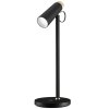 IMMAX LED stolní lampička TIT/ Qi nabíjení/ 12W/ DC12V/1A/ 100-240 VAC/ 150lm/ černá se zlatými prvky