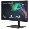 ViewSonic VP2776T-4K/27" 16:9 3840 x 2160 3 sides Frameless SuperClear IPS Monitor with 100% sRGB,98% DCI-P3,Thunderbolt