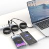 Swissten magnetický datový kabel samonavíjecí usb-c / lightning 1 m