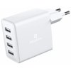 Swissten síťový adaptér 4x usb 20w bílý