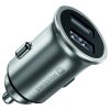 Swissten cl adaptér 2x usb 4,8a metal silver (eco balení)