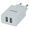 Swissten síťový adaptér smart ic 2x usb 2,1a power bílý (samoprodavač)