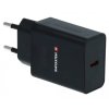 Swissten síťový adaptér pd 25w pro iphone a samsung černý (eco balení)