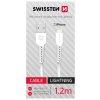 Swissten datový kabelusb/lightning bílý 1,2m  (samoprodavač)