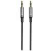 Swissten audio kabeltextile jack (samec) / jack (samec) 1,5 m černý (nahrazuje 73501101)