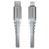Swissten datový kabel kevlar usb-c / lightning 1,5 m bílý