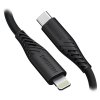 Swissten datový kabel soft silicone usb-c / lightning 0,4 m černý