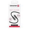 Swissten datový kabel soft silicone usb-c / usb-c 0,4 m černý