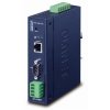 Planet průmyslový konvertor RS-232/422/485 na IP, 1x COM, 1x 100Base-TX, 9-48VDC, -40~+75°C, IP30, SNMP+Telnet