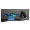 IMMAX LED Be PREPARE 4v1, bodové svítidlo s Qi nabíjením, USB, černá, varianta levá