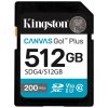 KINGSTON Canvas Go Plus Gen4 512GB SDXC / C10 / UHS-I U3 V30 / up to  200MB/s