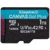 KINGSTON Canvas Go Plus Gen4 1TB microSDXC / C10 / UHS-I U3 V30 / up to  200MB/s / bez adaptéru