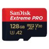 SanDisk Extreme PRO microSDXC 128GB / A2 C10 V30 UHS-I U3 / 200MB/s & 90MB/s / SD Adaptér + 2 years RescuePRO