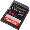 SanDisk Extreme PRO 64GB SDXC / UHS-I, Class 10, U3, V30 /  up to 200MB/s & 90MB/s Read/Write / + 2 years RescuePRO