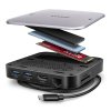 AXAGON multi USB-C hub 9in1 UFO / HMC-UFO / PD 100W / 1xNVME slot / 1xUSB-C / 2xUSB-A / HDMI / RJ-45 / SD/MicroSD / 65cm