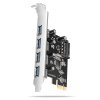 AXAGON řadič do PCIe pro 4x USB Typ-A / USB 5Gbps / PCEU-430RS / SP/ čip Renesas