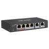 HiLook Powered by HIKVISION switch NS-0106P-35/ 4x port/ 10/100 Mbps RJ45 ports PoE / 2x 100 Mbps uplink