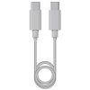 POŠKOZENÝ OBAL - GENIUS rychlonabíjecí set PD-20ACP, 20W, rychlé nabíjení, USB-C PD3.0, USB-A QC3.0, 1m kabel USB-C USB-C, bílá