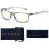 GUNNAR kancelářske/herní dioptrické brýle VERTEX READER GRAY CRYSTAL * čírá skla * BLF 35 * dioptrie +1,5