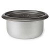 NEDIS rýžovar/ spotřeba 400 W/ objem 1,0 L/ nepřilnavý povrchy/ vyjímatelná miska/ automatické vypnutí/ černo-stříbrný